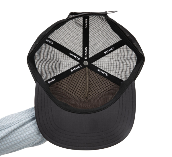 Simms Tech Trucker Hat Black Inside Simms Tech Trucker Hat Black Inside